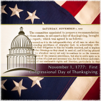 November 1, 1777: Congress Begins Thanksgiving Cycle