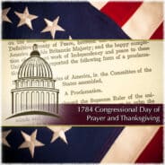 August 1784: Congressional Day of Prayer and Thanksgiving